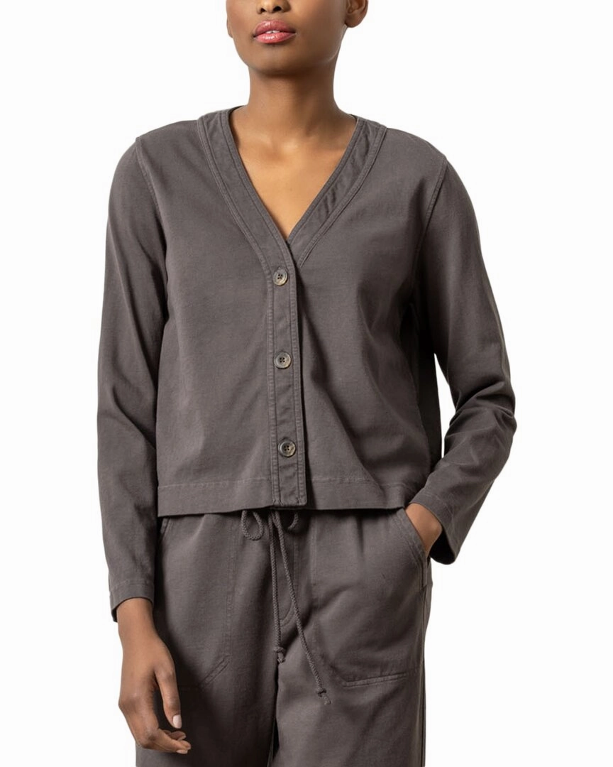 Lilla P Mixed Media Cardigan Fashionable Layer Everyday Style