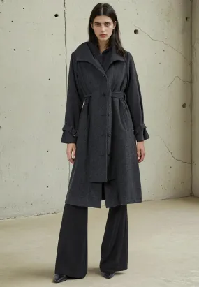 LIMIT COAT DARK GREY Tear Resistant Panels Cozy Fit