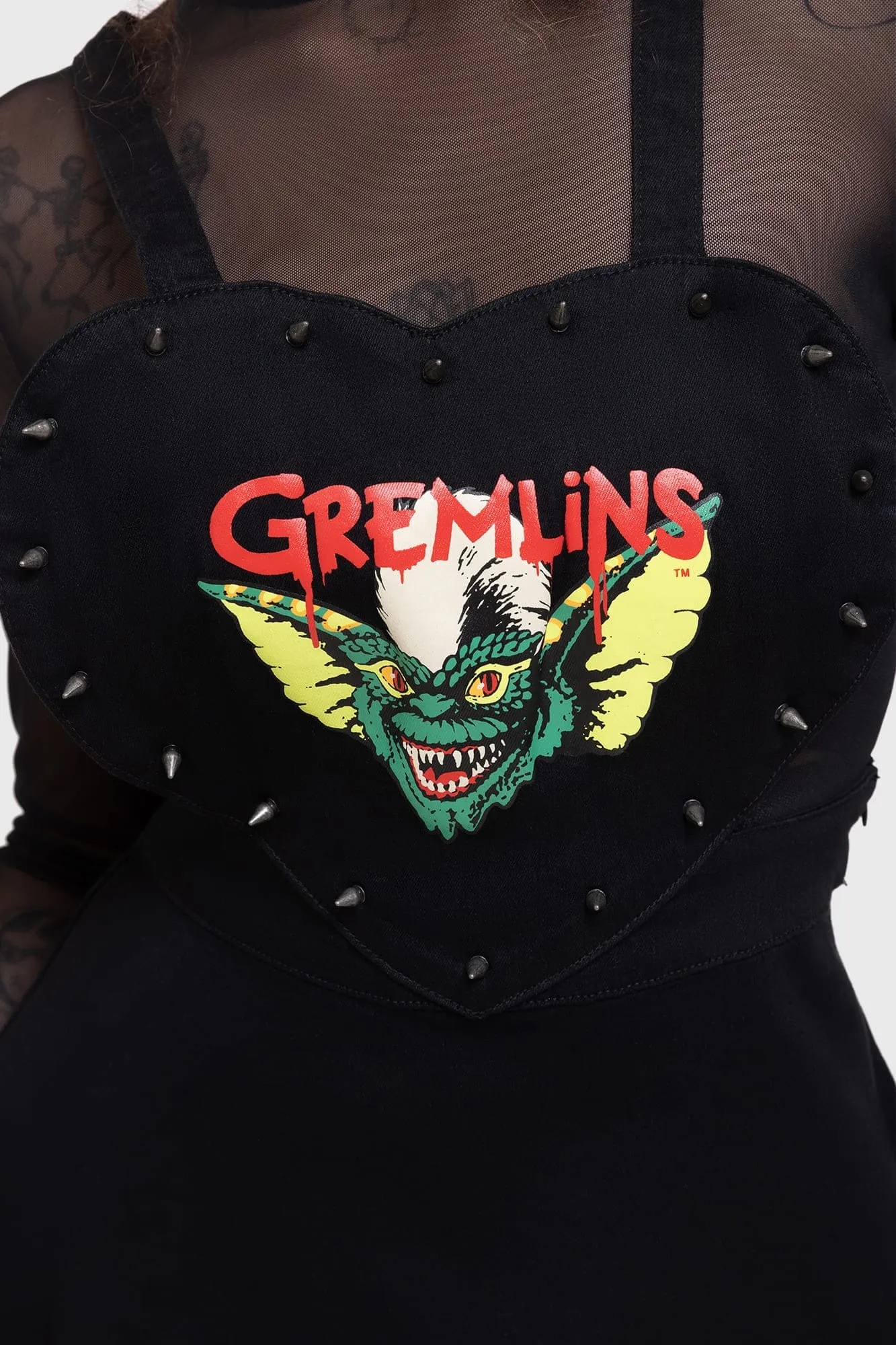 Bloom Zone Gremlin Stripe Pinafore Dress