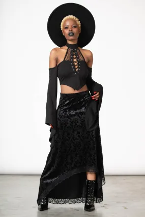 Gentle Vibe Unique Feature Grailed Maxi Skirt [B]