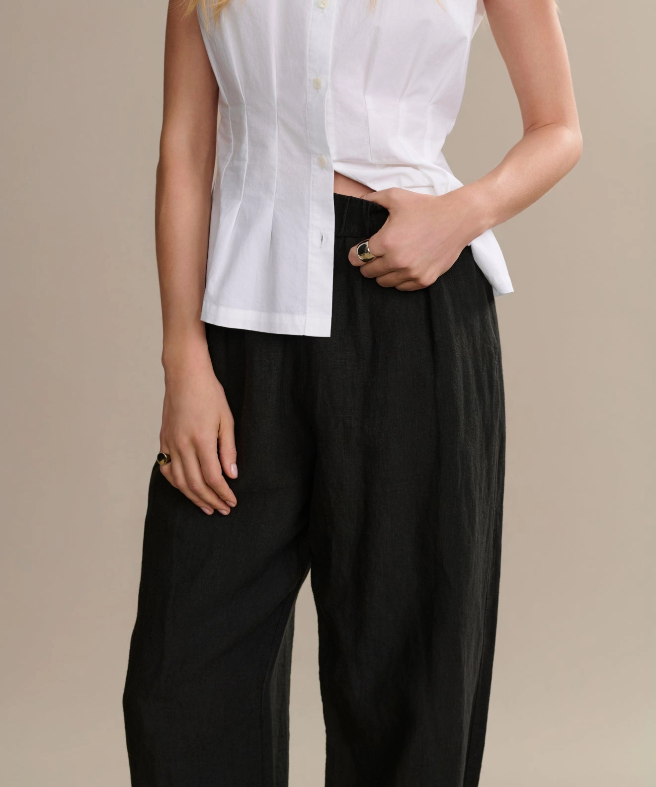 Street Comfort Lined interior Linen Logan Pant