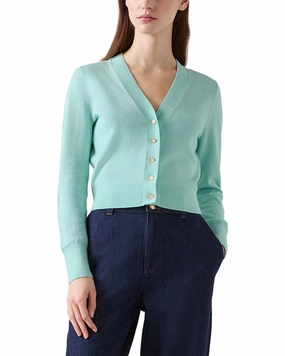 Reinforced Shoulder Design LK Bennett Coco Wool-Blend Cardigan