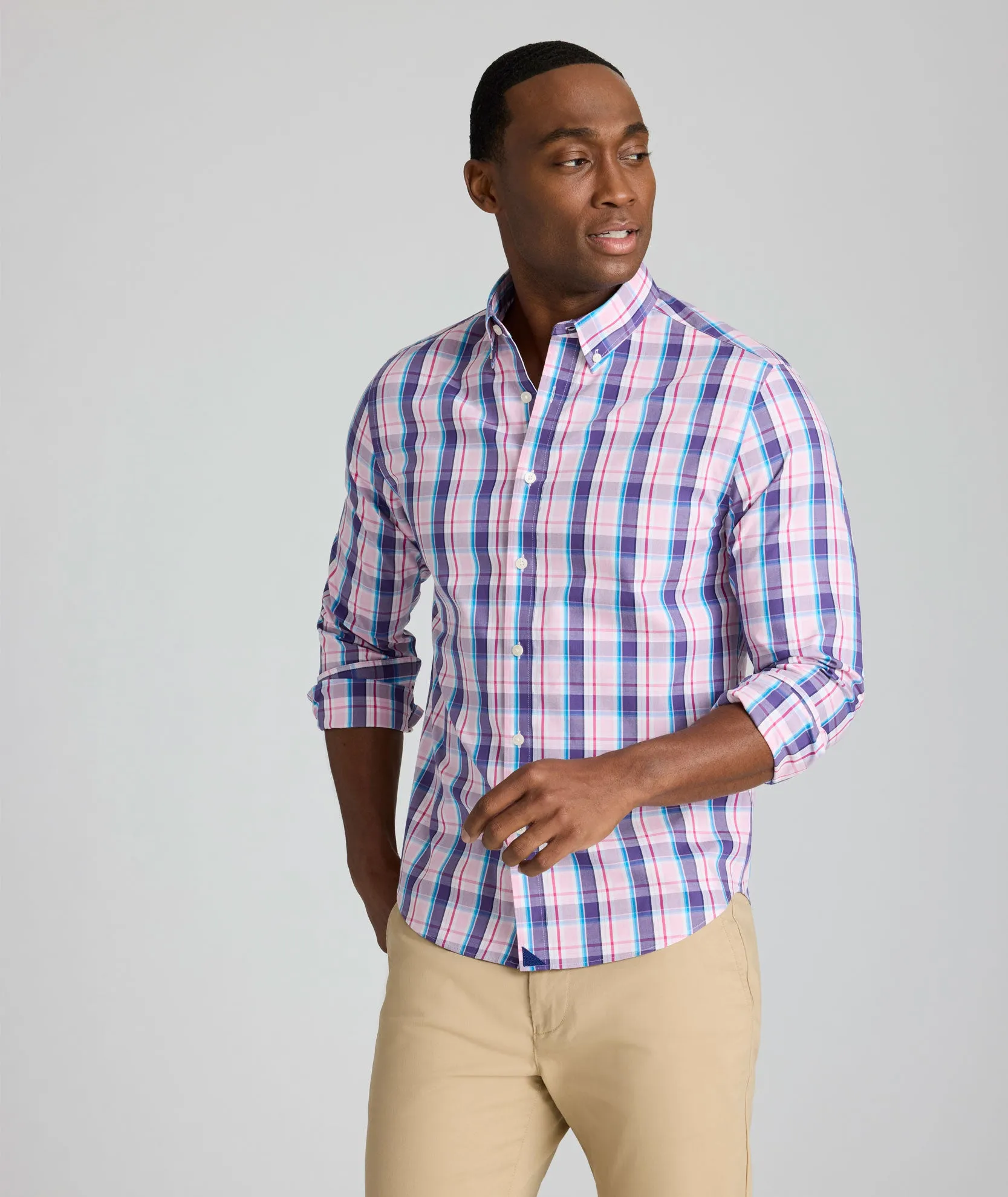 Wrinkle-Free Maitland Shirt Double Stitched Seams