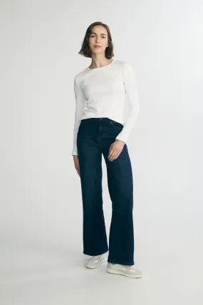Long sleeve top with crew neck waterproof