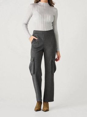 Snuggly Fit Long Sleeve Ribbed Shimmer Top In Silver