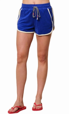 Loop Terry Shorts In Cobalt Durable Quality