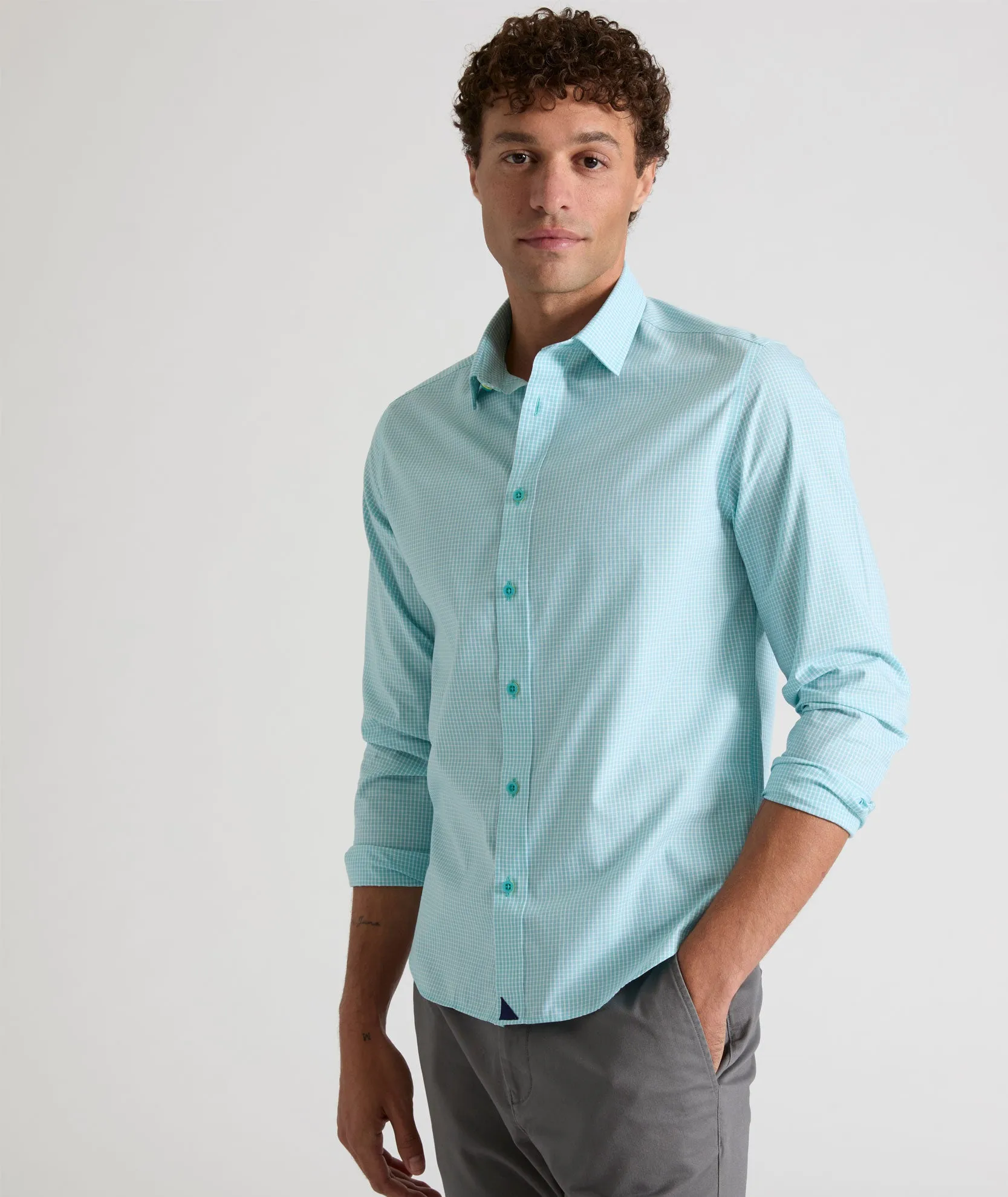 Flexible Material Interview Ready Wrinkle-Free Travers Shirt