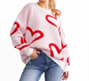 Snuggle Wear Lover Sweater In Pink