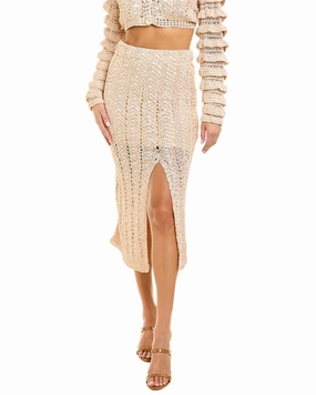LoveShackFancy Arbor Midi Skirt Odor Resistant Treatment
