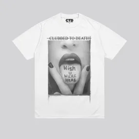 WISH YOU WERE HERE T-SHIRT WHITE Holiday Casual