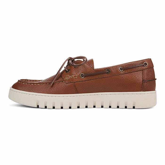 Pause Step Mens Vionic Uptown Boat in Tan