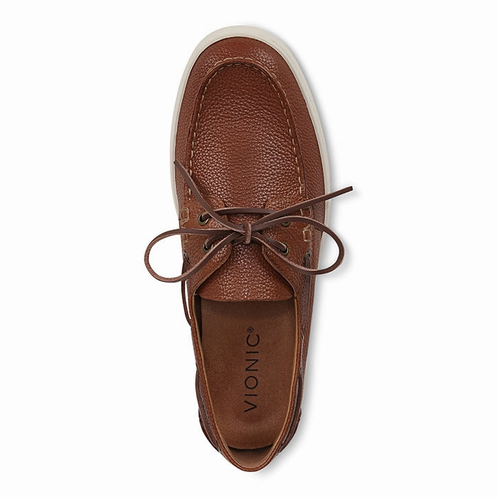 Practical Wear Mens Vionic Uptown Boat in Tan