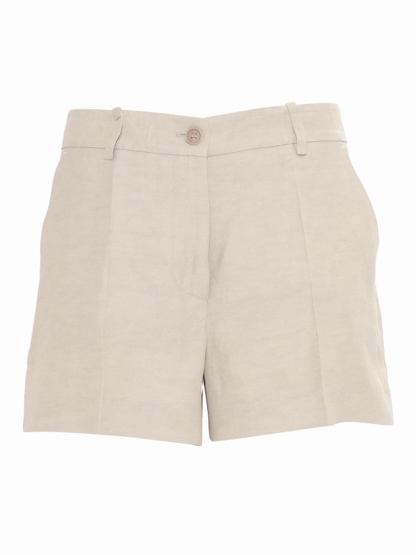 Tailored Neutrals Shorts With Minimalist Aesthetic striped shorts QuickAccessPockets