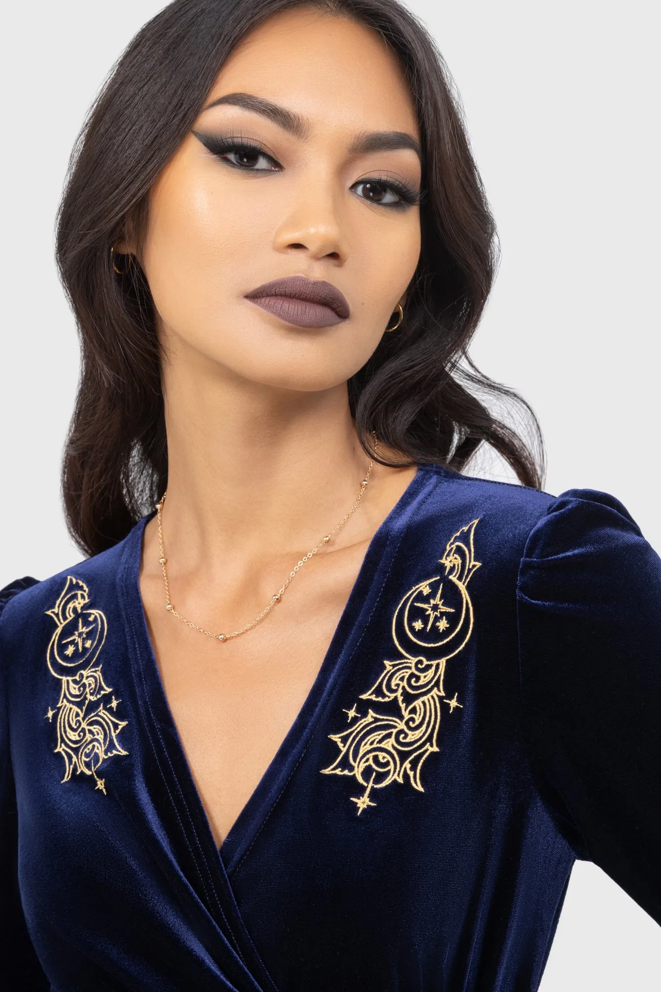 Shape Hug Metallic Finish Periculum Dress