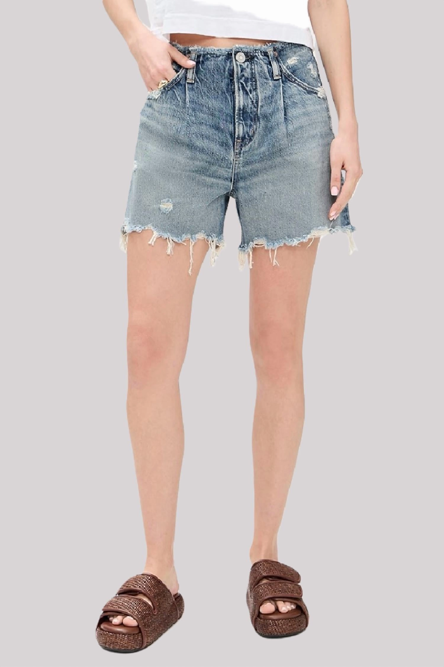 windproof Comfortable Style Ludlow No Belt Shorts In Blue
