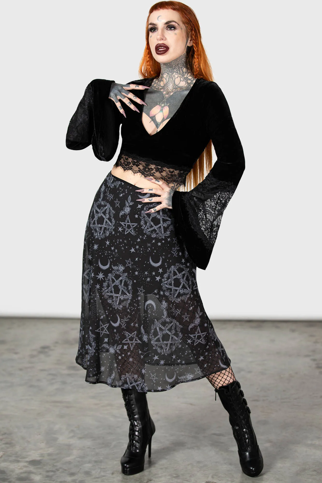 Luella Bias Midi Skirt Craftsmanship Focus