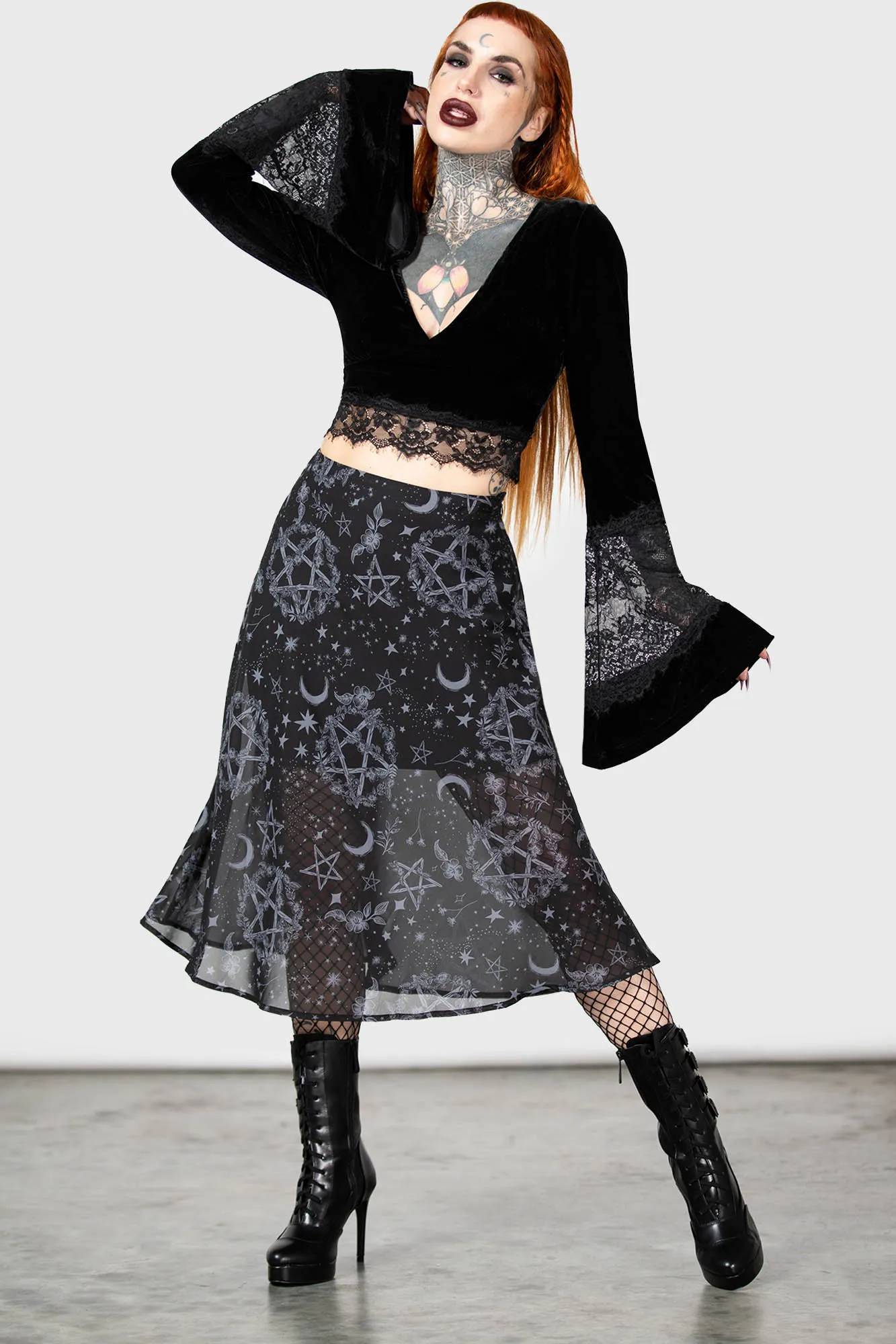 Earth Tones Simple Fashion Luella Bias Midi Skirt