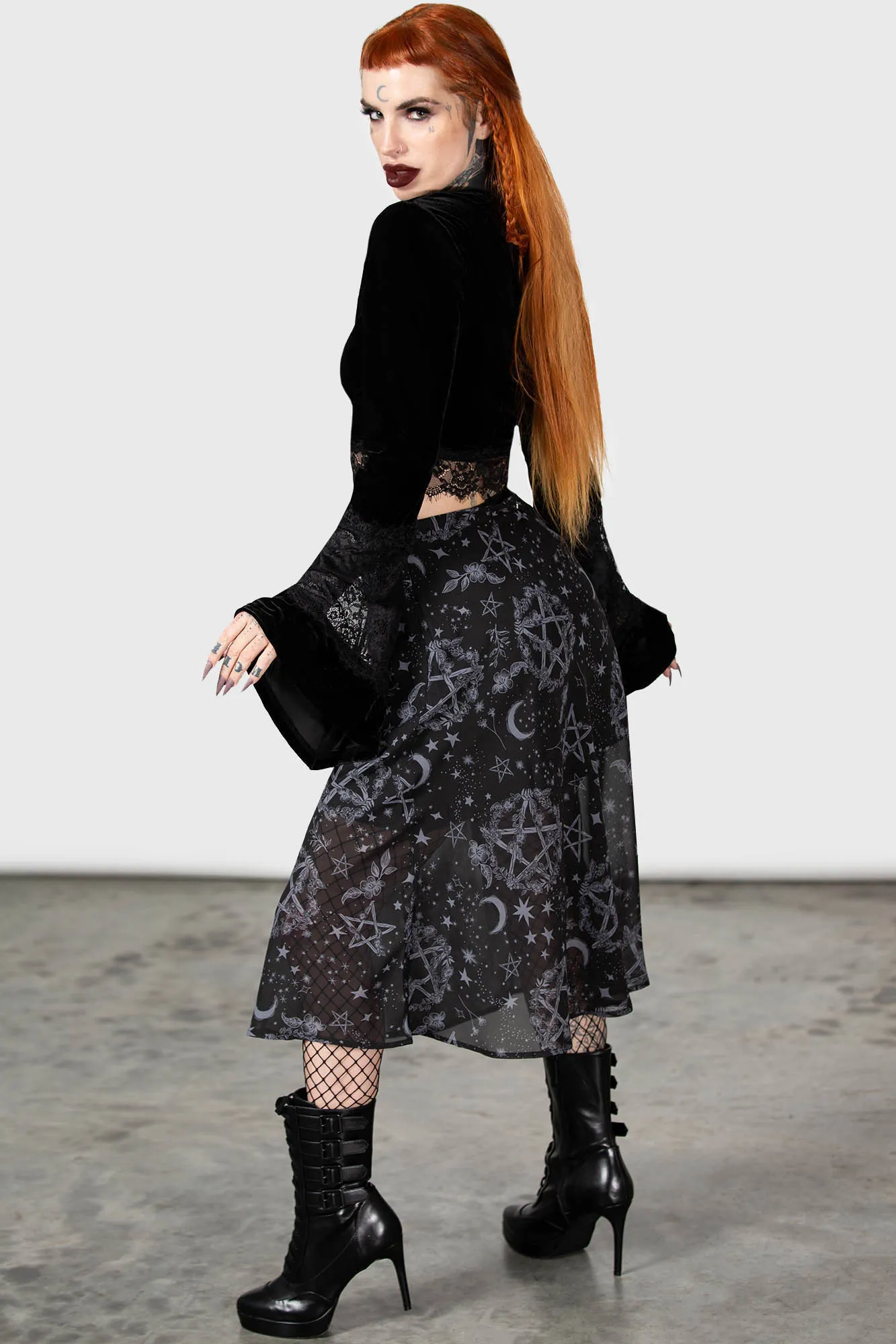 Organic Cotton Luella Bias Midi Skirt