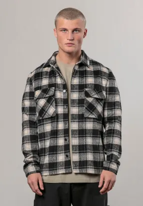Bold Graphics Outerwear Companion LUMBER SHIRT BLACK & OFF WHITE