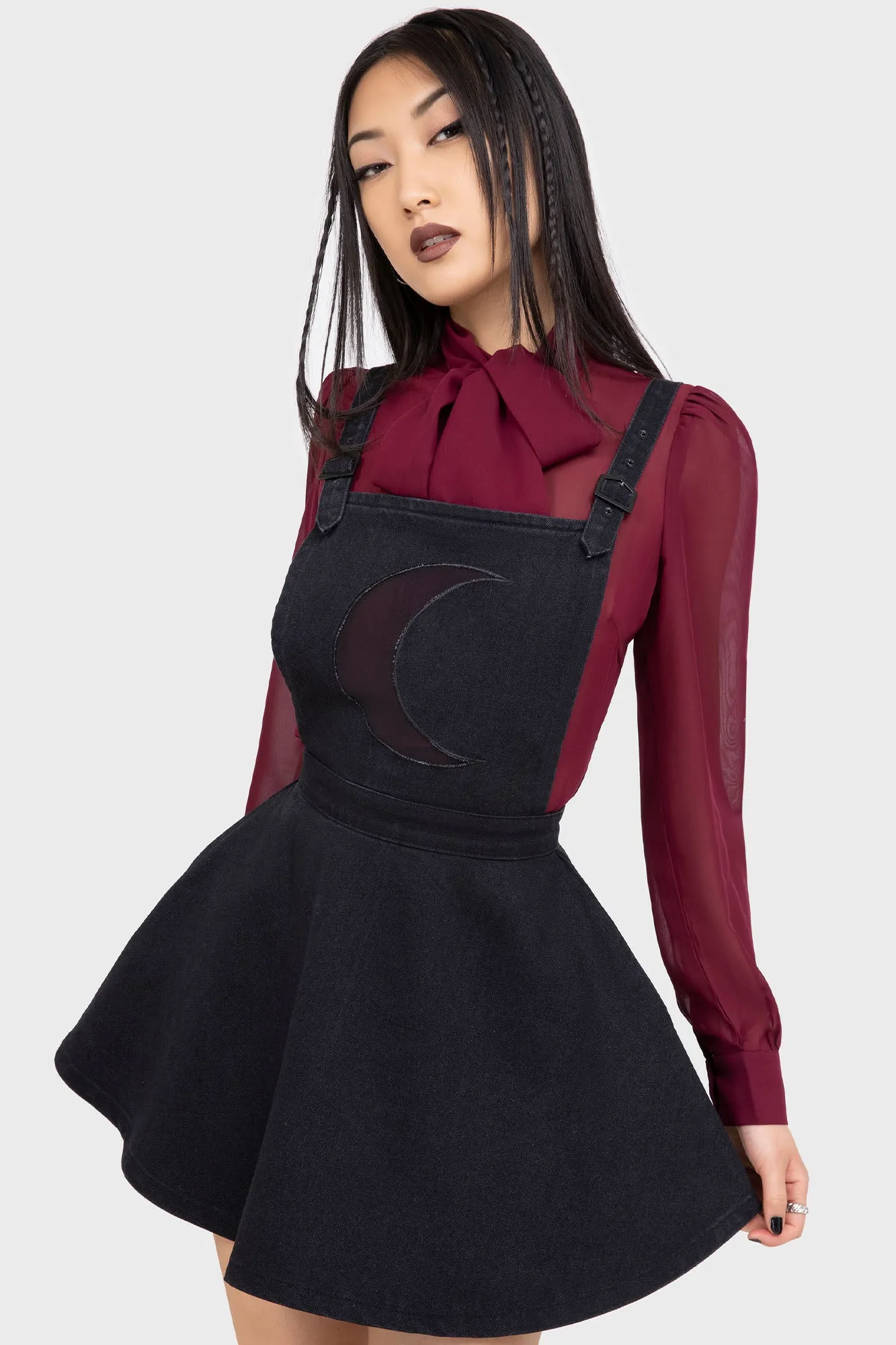 Luna Orb Pinafore Dress Soft Drape