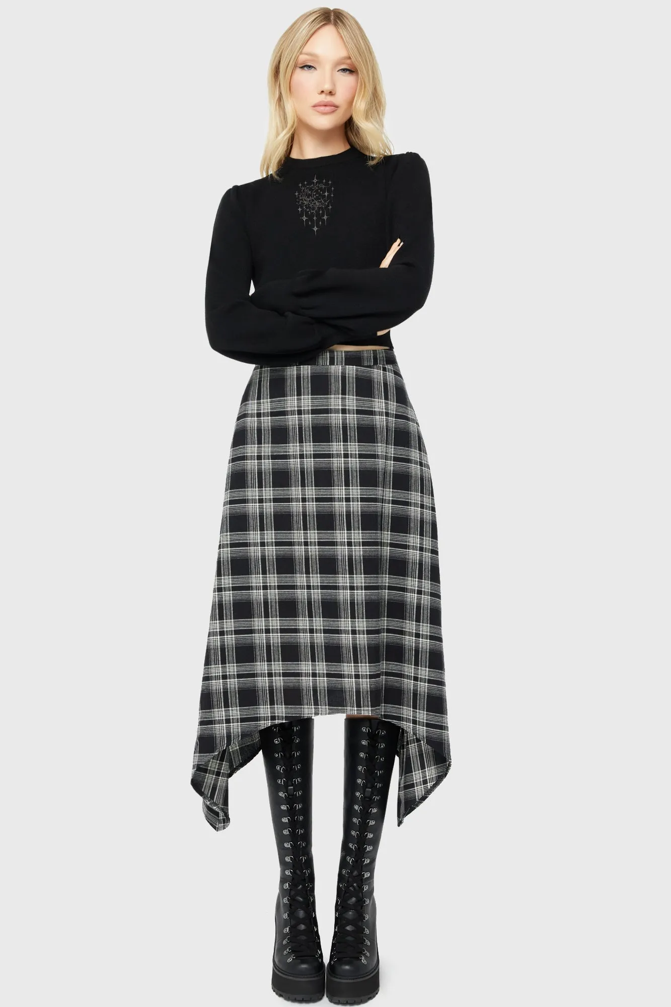 Reinforced Hemline Lunar Thorn Jumper