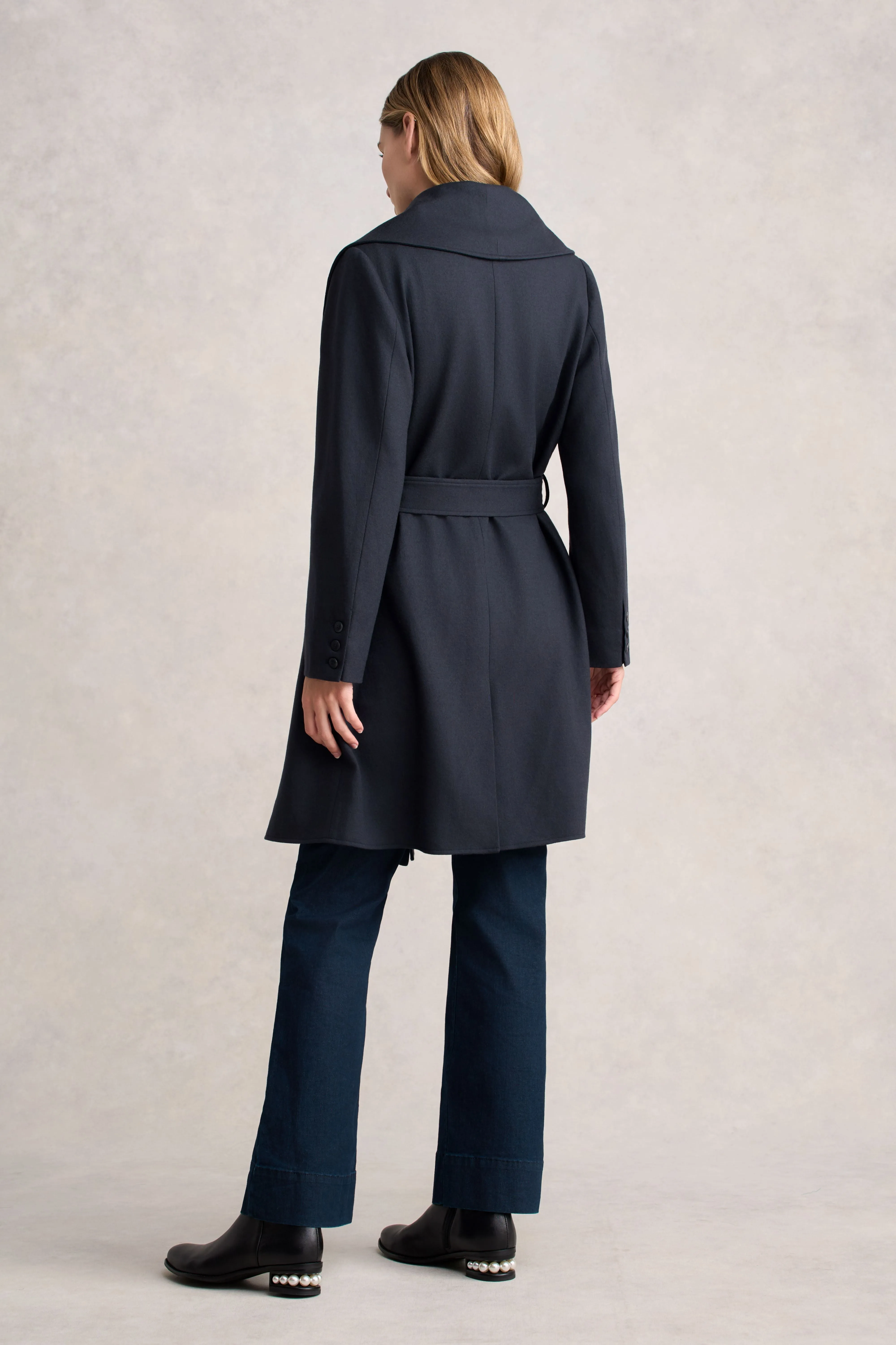 Wool Coatigan - Steel Grey Fashion Use Micro Perforated Panels