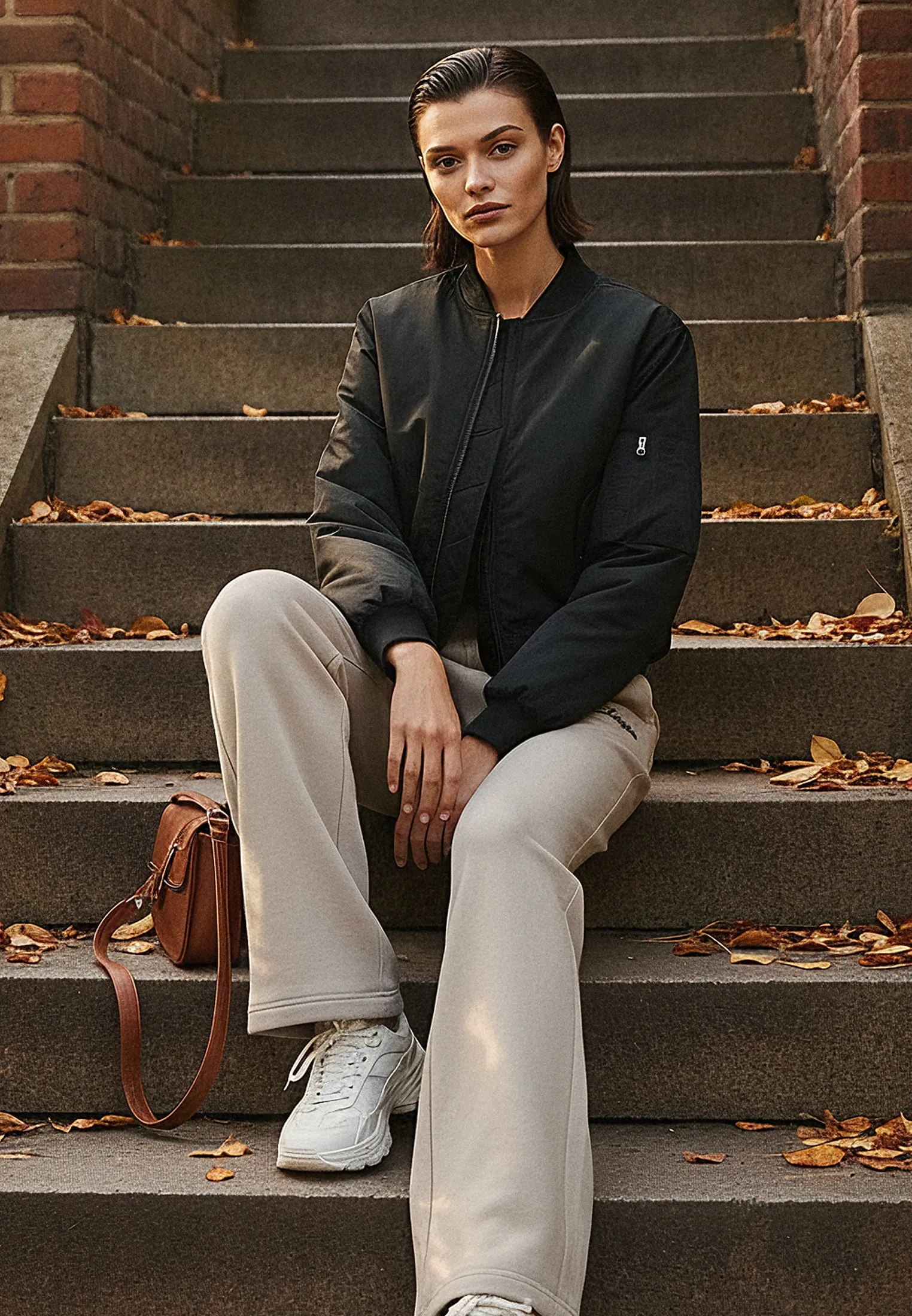 MA1 BOMBER BLACK Flexible Waistband