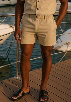 MARBELLA ELASTICATED HOLIDAY SHORTS DUNE fishing outfit Sun Ready
