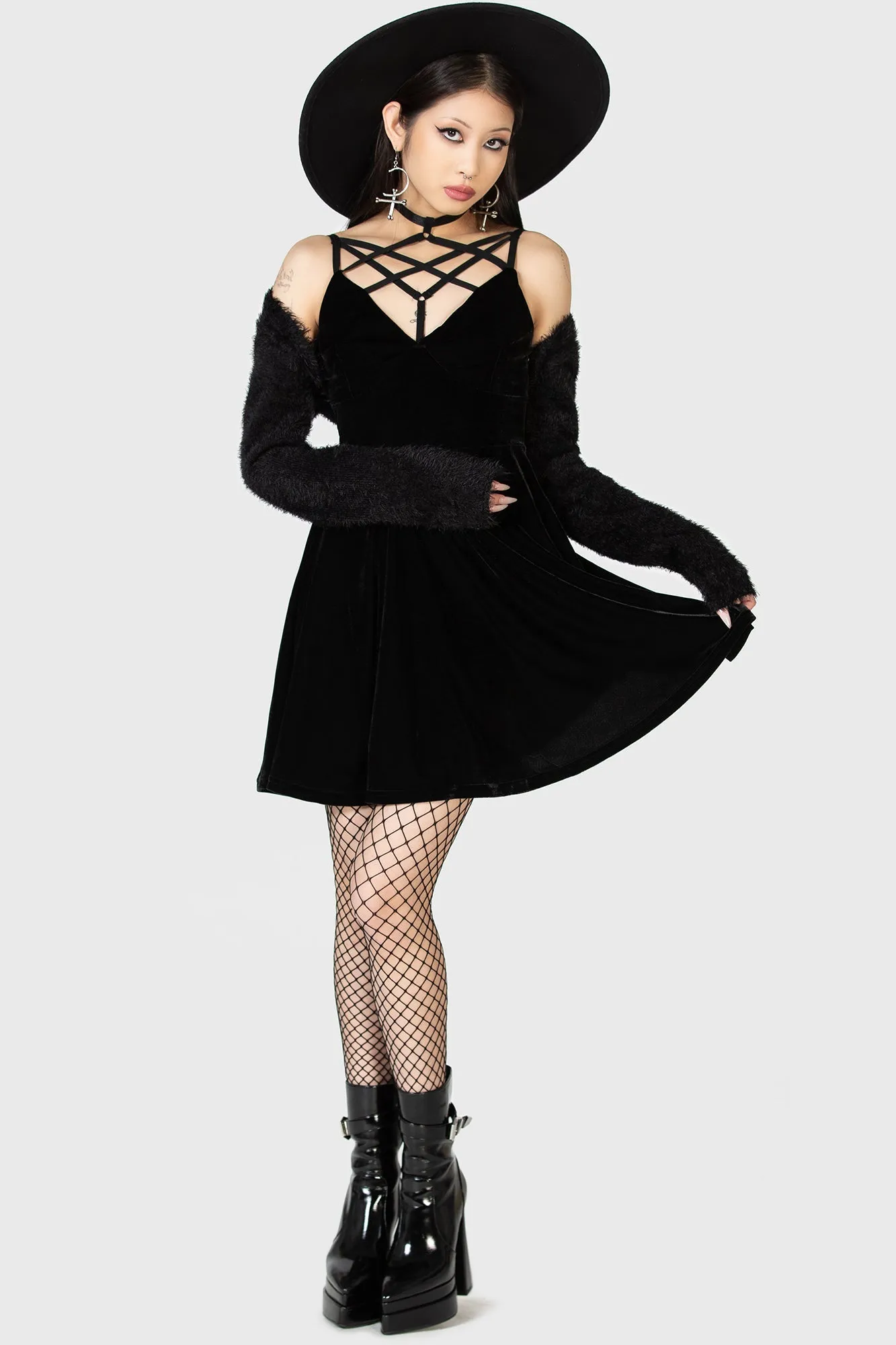 Breathable Wearable Stylish Design Magica Skater Dress [B]