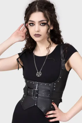 Malapas Underbust Corset Durable Reinforced Shoulders Airflow Vents