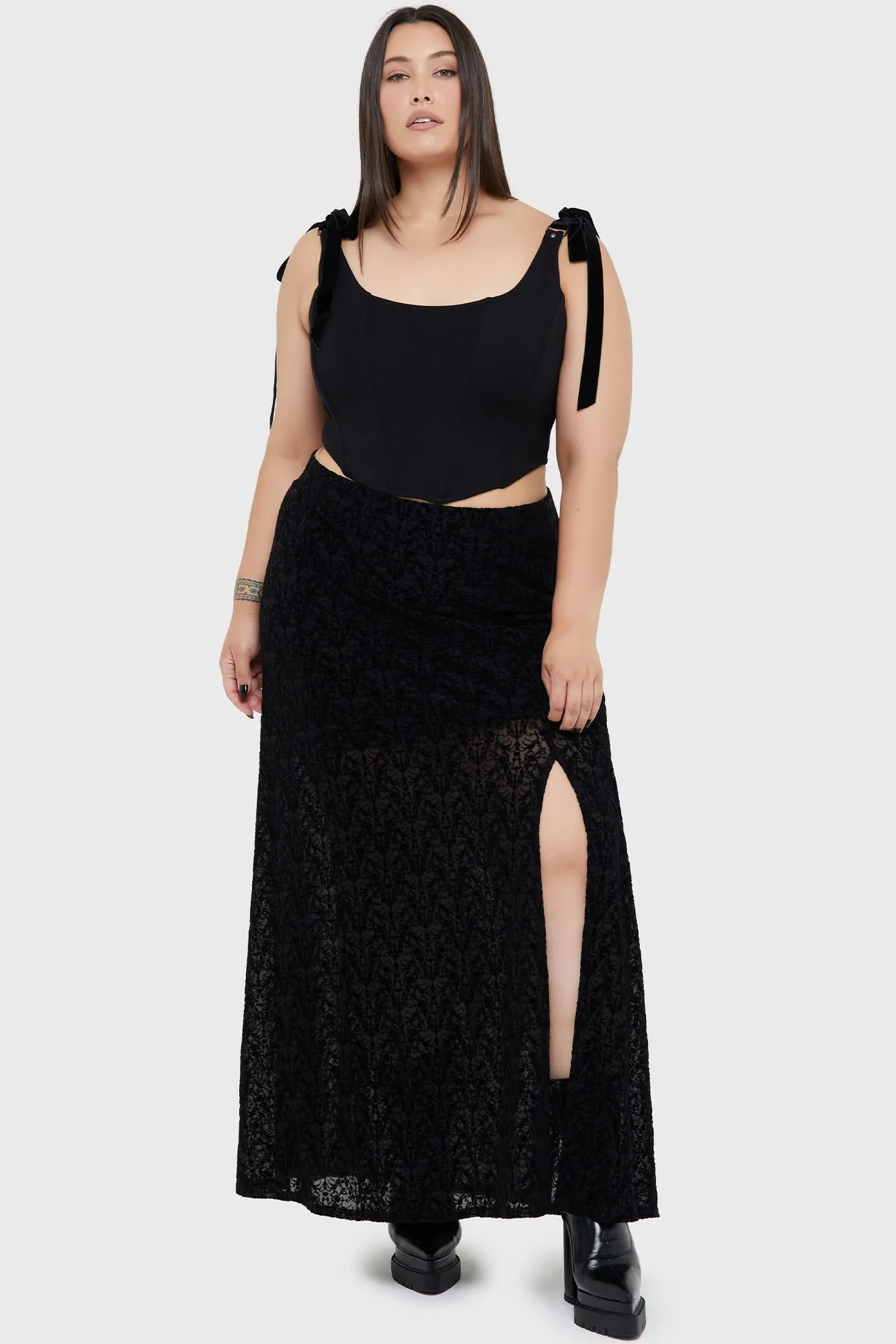 Marceline Maxi Skirt Red Carpet Look Cashmere Touch