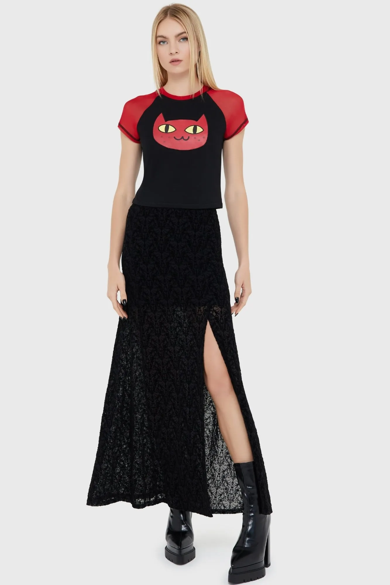 Marceline Maxi Skirt Airy Look beaded embellishment