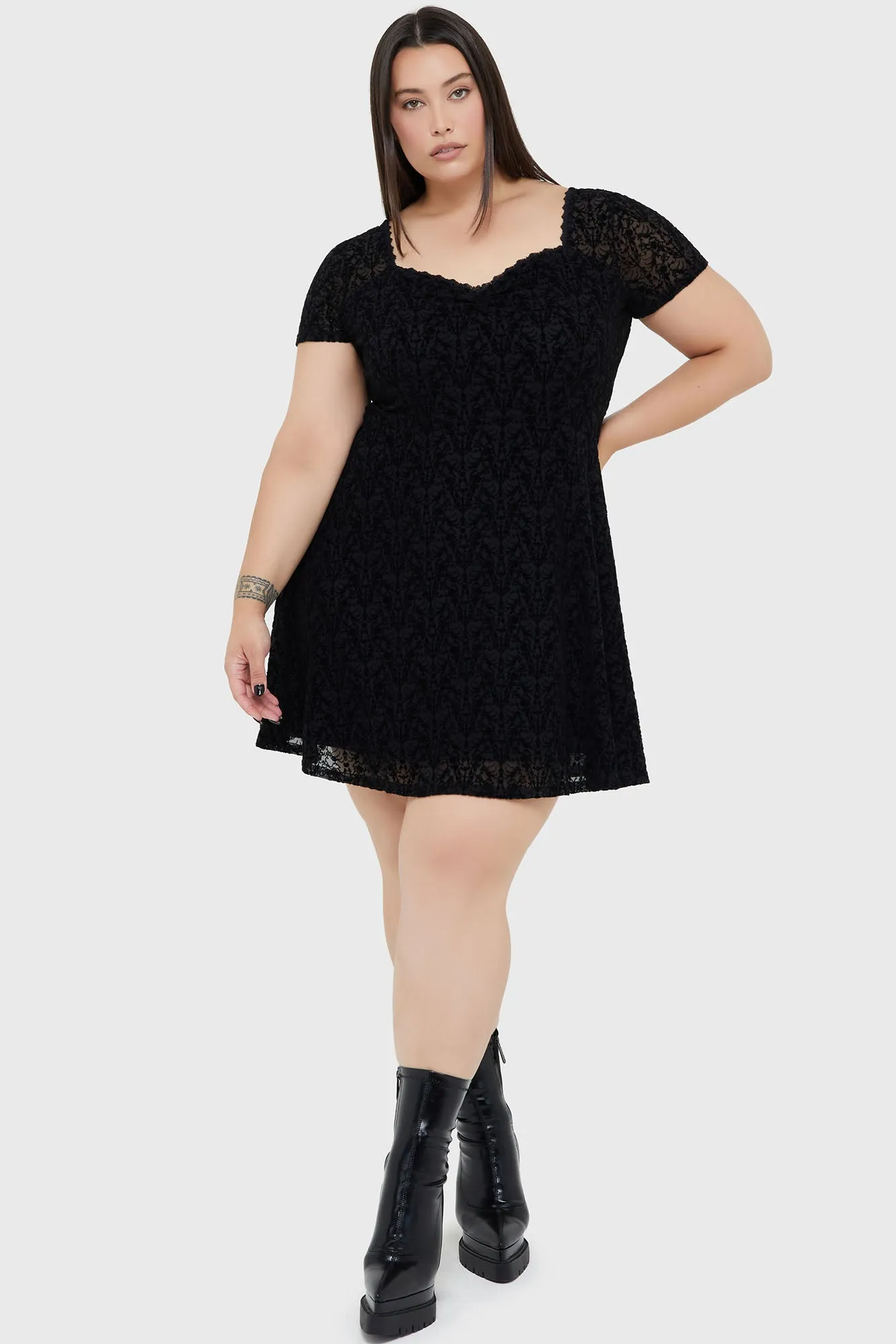 Marceline Skater Dress Vibrant pattern Relaxed Line
