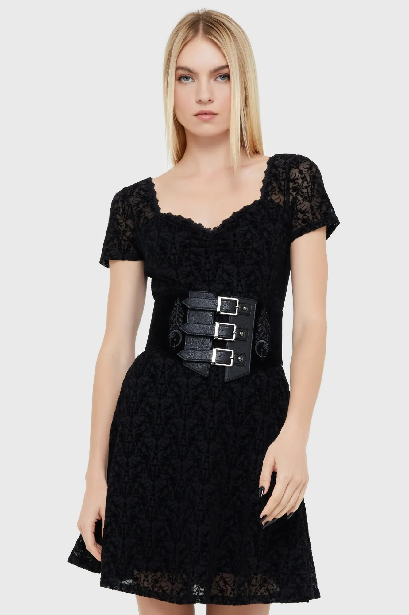Marceline Skater Dress Sharp Fit Picture Perfect