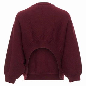 Marni wool crop back batwing boxy sweater Comfy Layer Knit Outfit