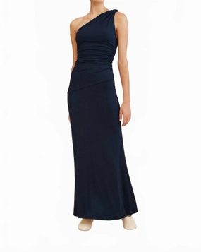 Eco Friendly Dye Mason Maxi Skirt In Royal Blue