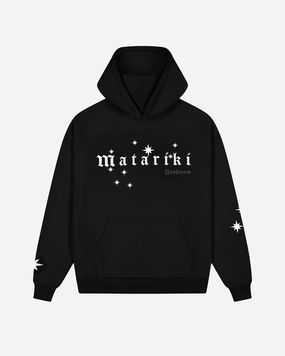 Matariki Hoodie | Black Casual Street Travel Apparel
