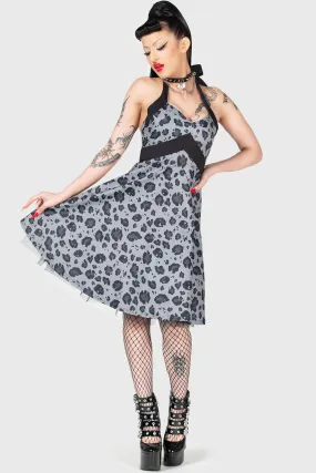 Office Casual Backseat Bingo Skater Dress