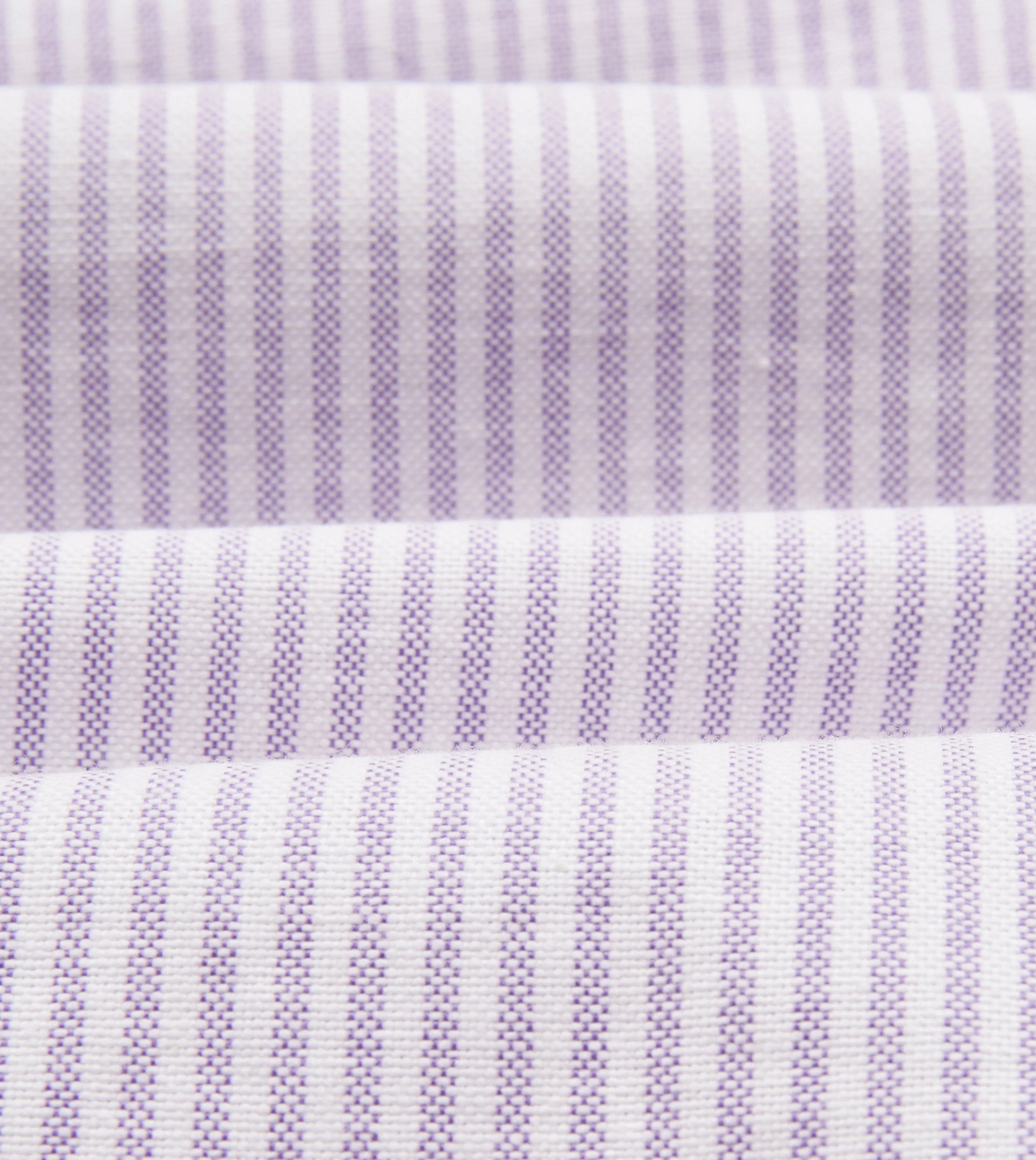 Lilac Ticking Stripe Cotton Oxford Cloth Button-Down Shirt bohemian flair Seasonal Fashion