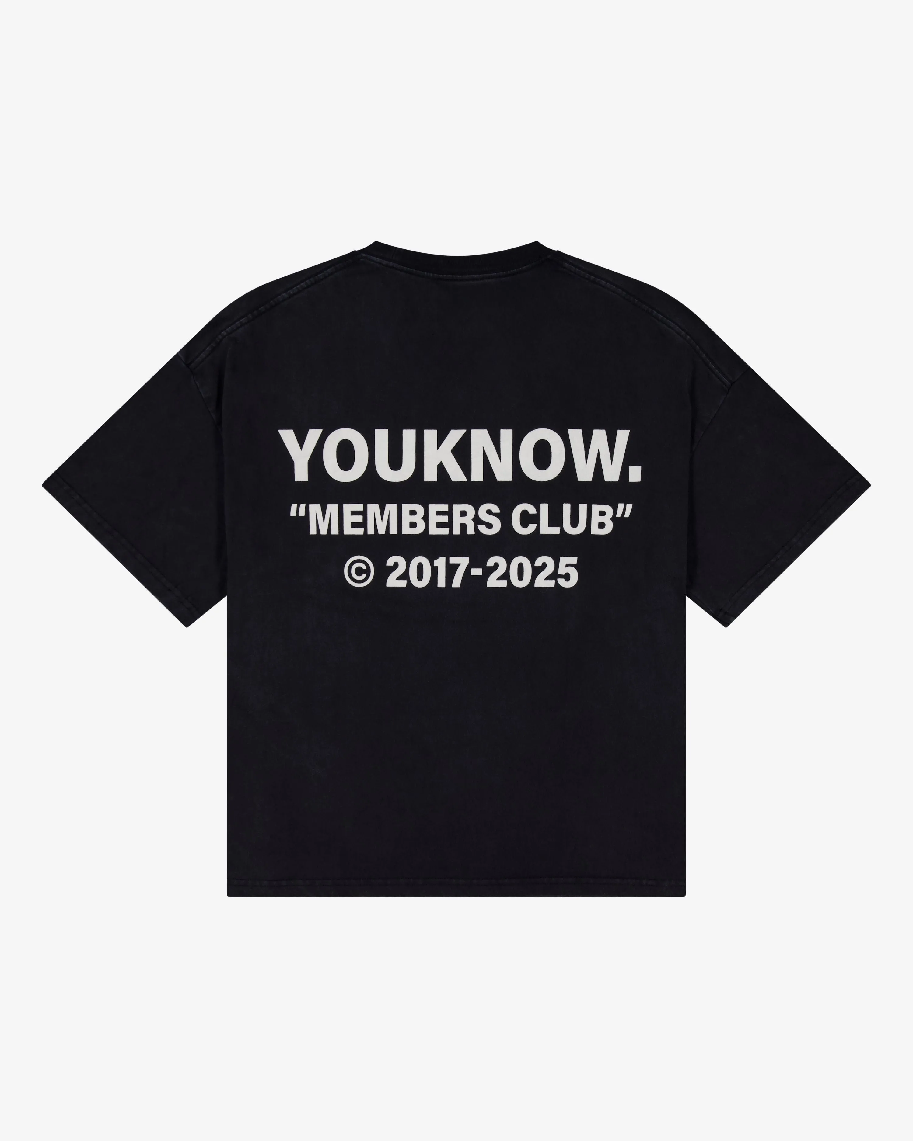 DurableStitching Members Club Tee | Washed Black
