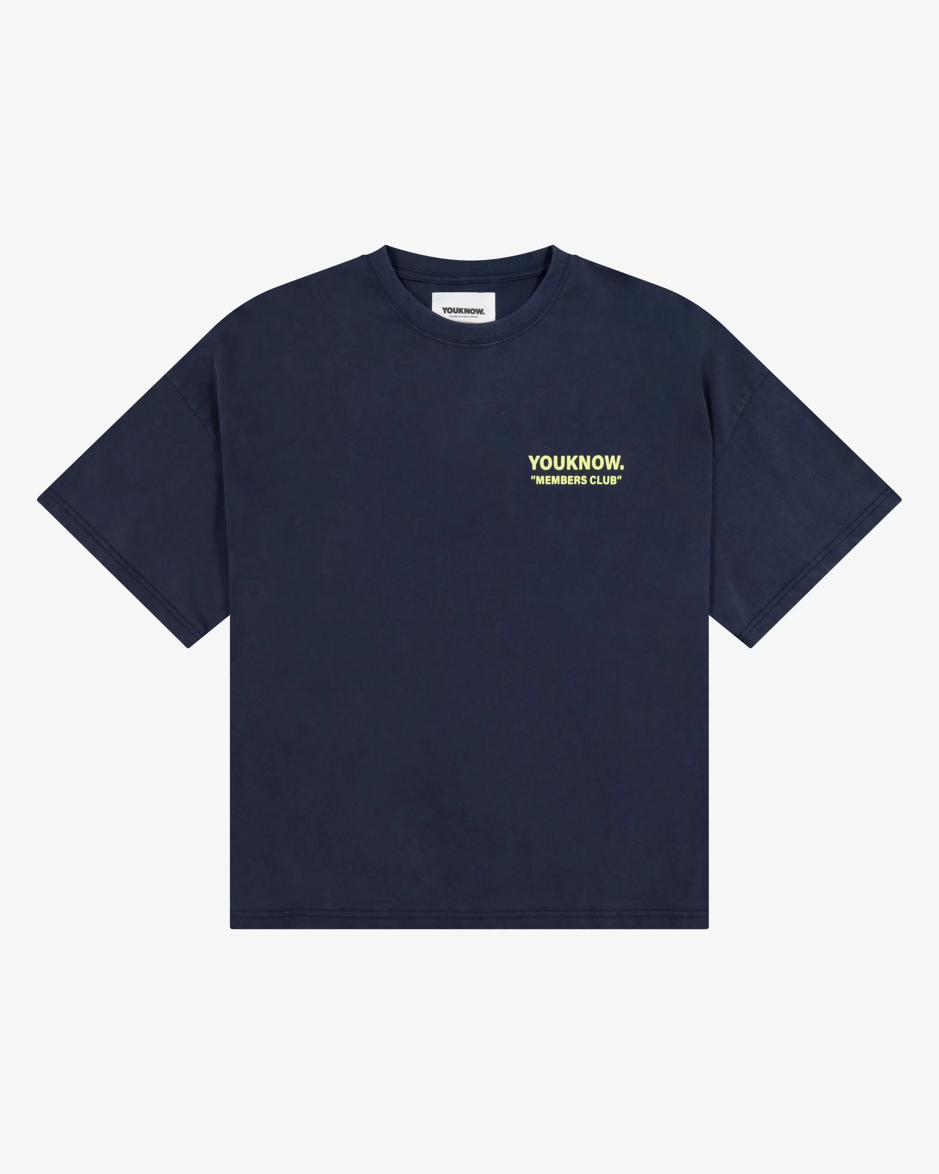Members Club Tee | Washed Navy Teenager fashion Animal print wildness