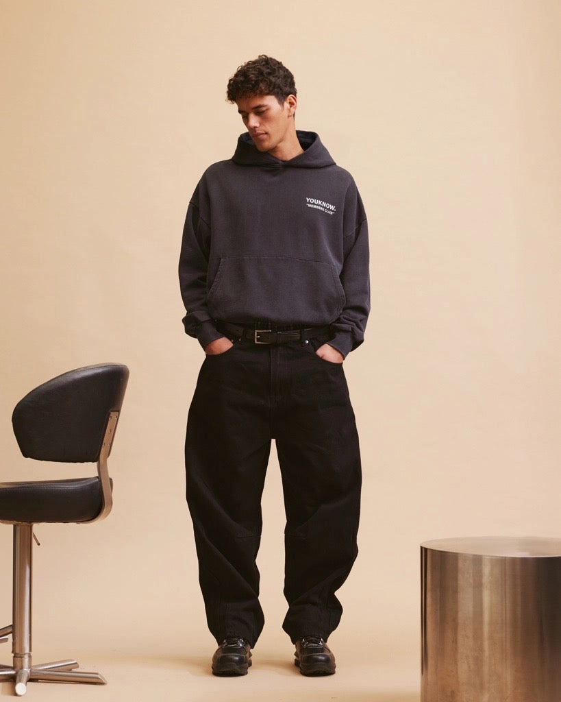 horseback riding outfit Members Club Hoodie | Washed Black