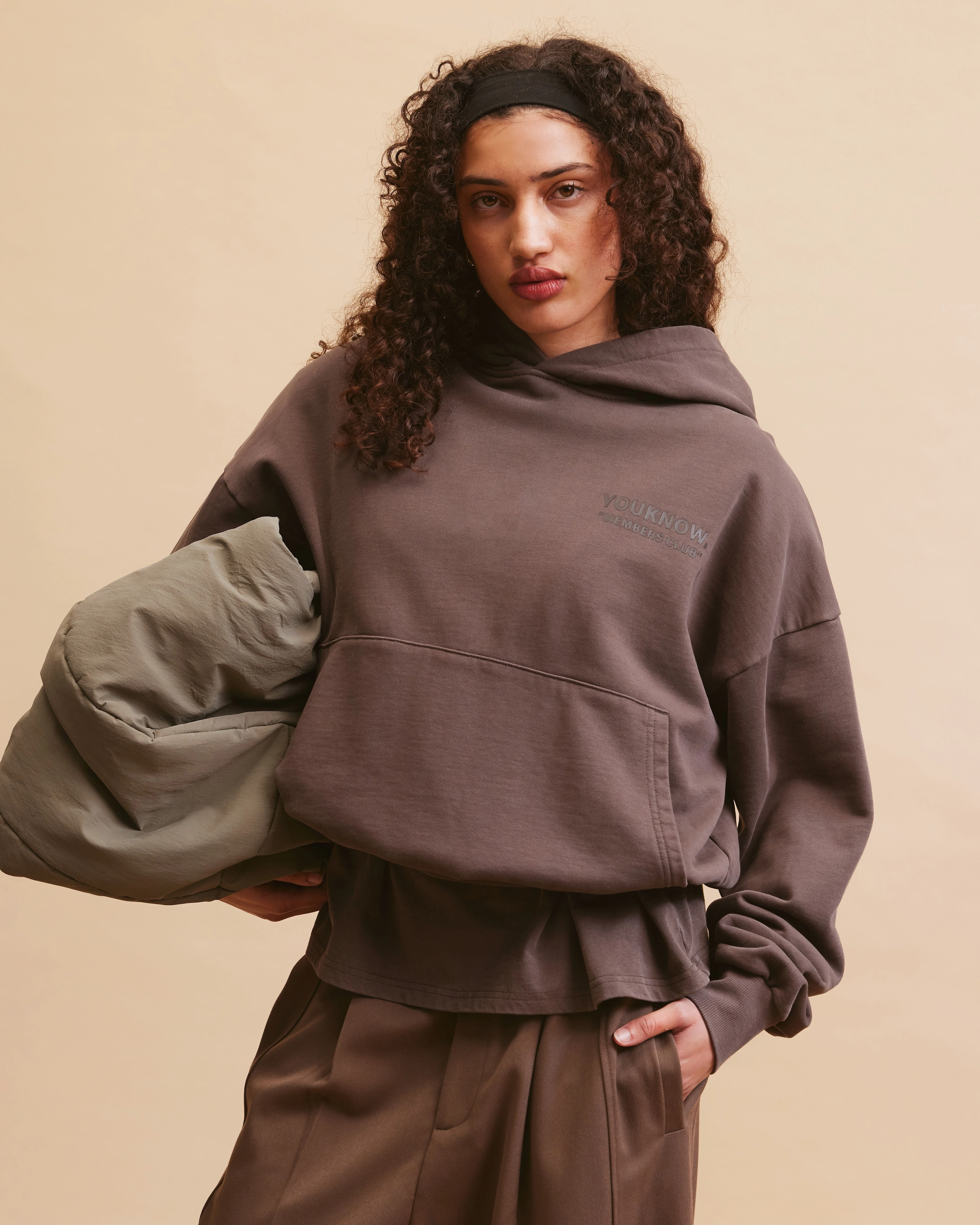 Tapir like Members Club Hoodie | Washed Brown