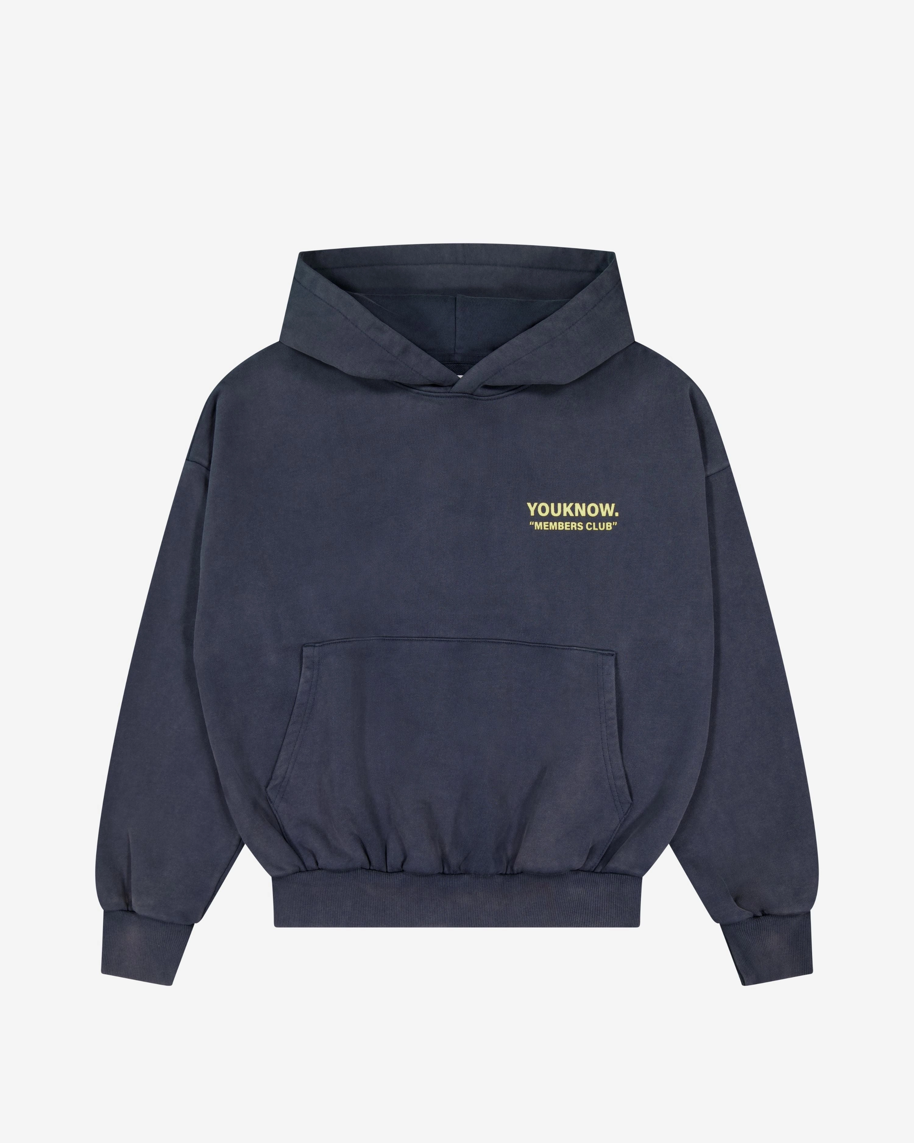 Members Club Hoodie | Washed Navy Jackal like Urban Day