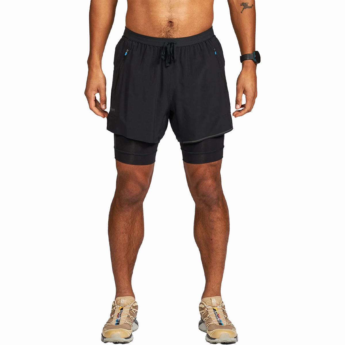 MultiPocketDesign Trendy Appeal Men's 5" AFO Middle Short Ultra 2-in-1