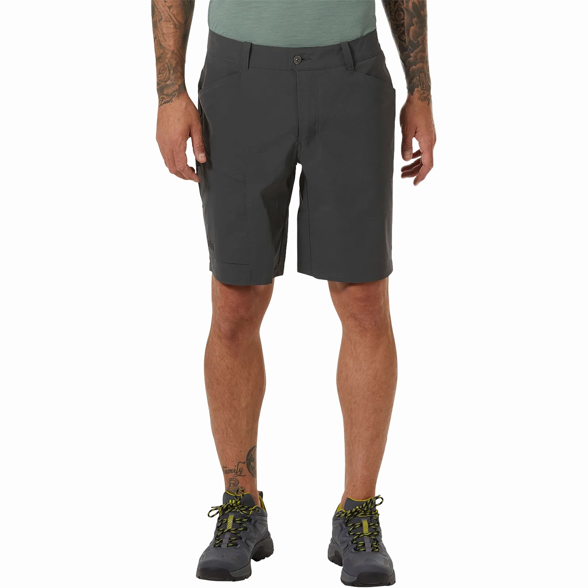 Layered Style Softened Hem Men's ELV Light Tur Shorts