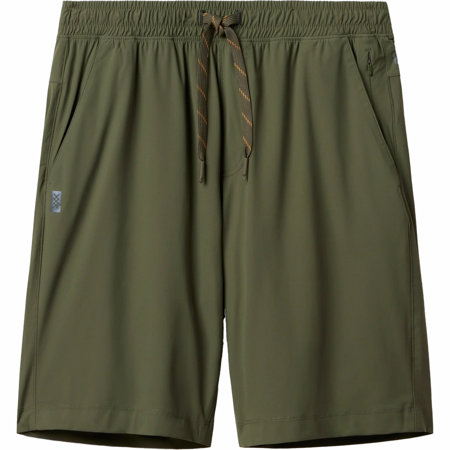 Men's Pursuit 9" Short Unlined Sporty Stretch Fit Rubberized Hem