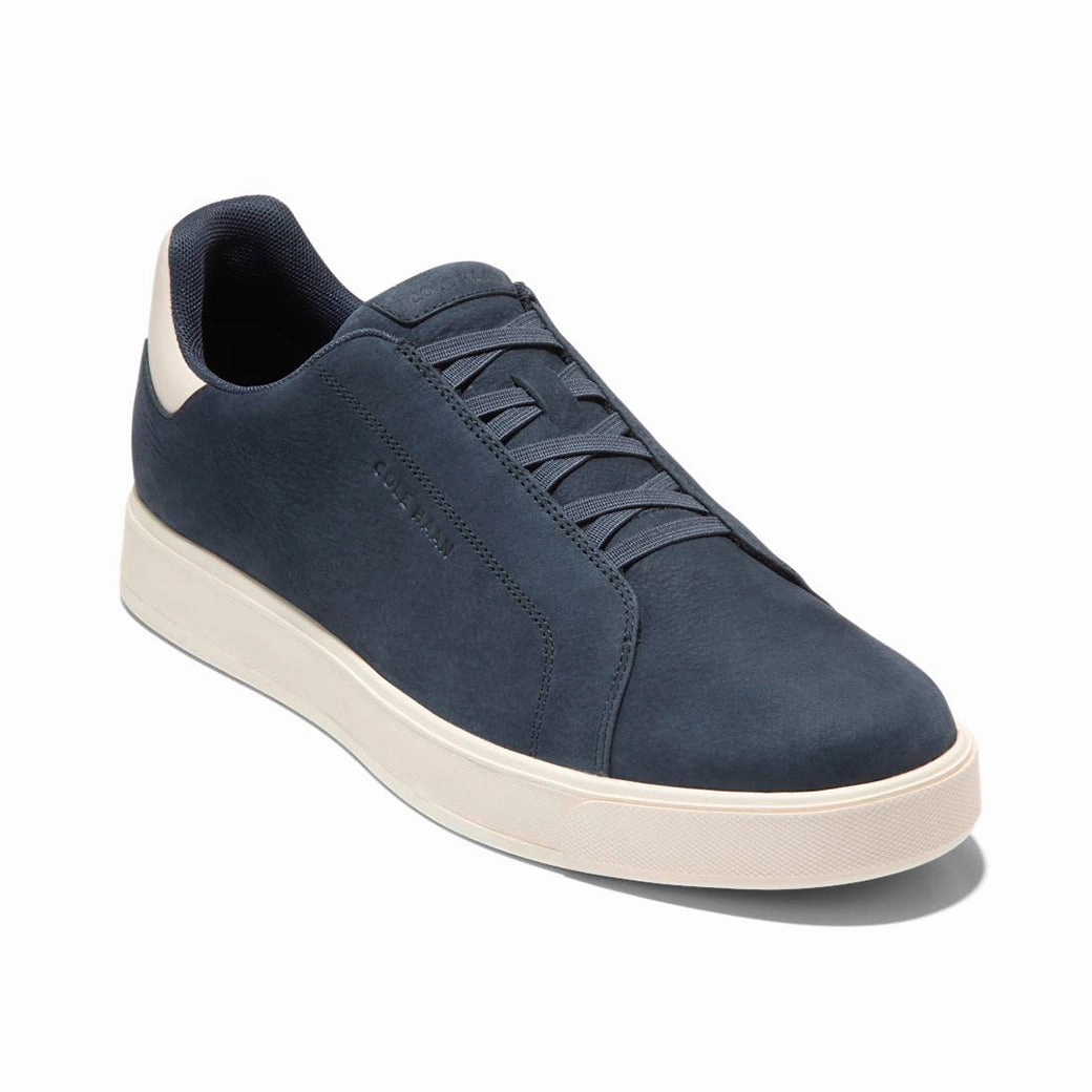 Blossom Lane Mens Cole Haan Grandpro Luxe Slip-On Sneaker in Navy Blazer/Ivory