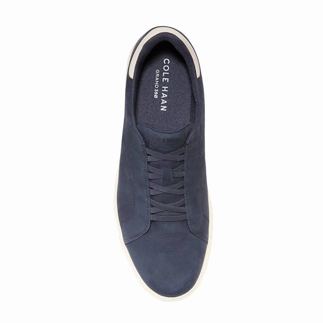 Bridge Jog RecycledMaterial Mens Cole Haan Grandpro Luxe Slip-On Sneaker in Navy Blazer/Ivory