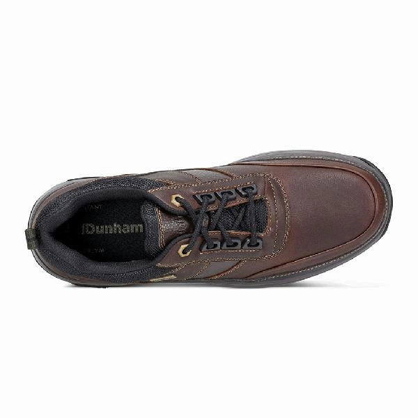 Mens Dunham 8000 Low in Chocolate Slip On Construction Adaptive Lacing System